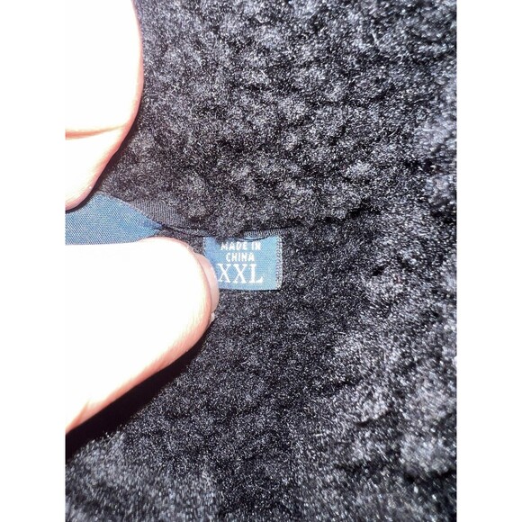 Polo Ralph Lauren Men’s XXL Jacket Sherpa Lined Fleece Full Zip VTG 2XL Black - Picture 3 of 9
